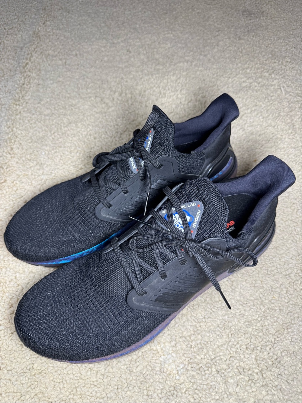 adidas UltraBoost 20 x ISS US National Lab Low Core Black Size 13